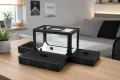 Formikarium modułowe nr 11 z czarnymi pokrywami na gniazdach- formikarium w nowoczesnym pomieszczeniu- wizualizacja