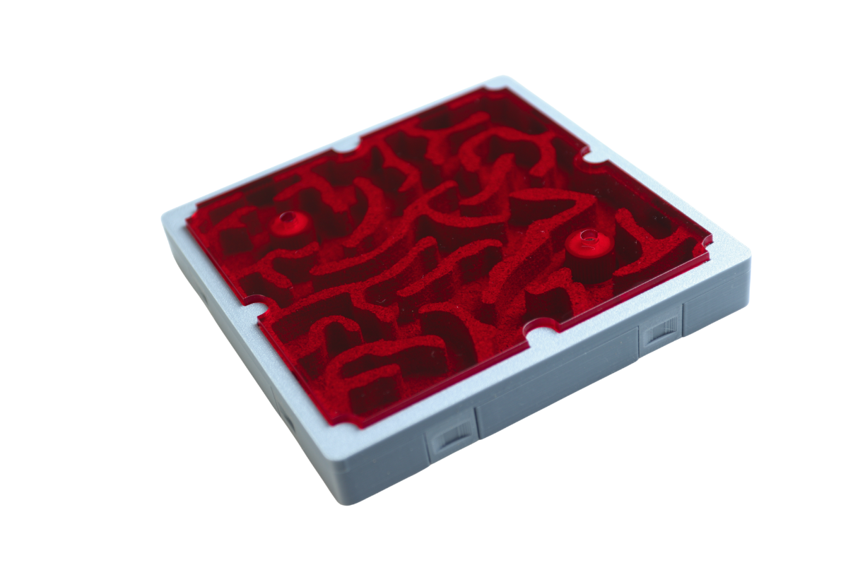 Gniazdo korkowe L z czerwoną pokrywą do hodowli mrówek